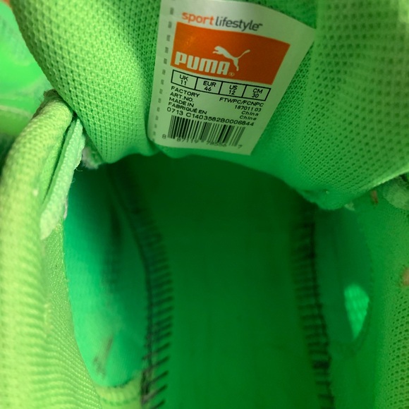 Puma Faas 500 with faasfoam Men's Athletic Shoes in Vibrant Green - Picture 3 of 4